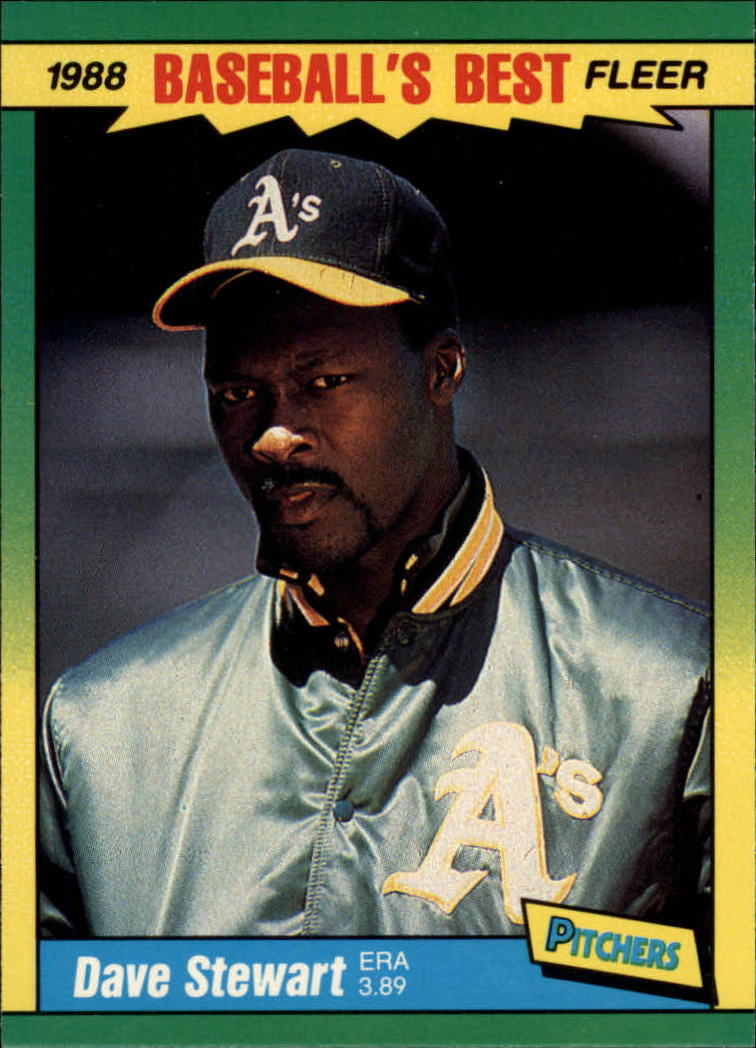 1988 Fleer Sluggers/Pitchers Baseball Cards    039      Dave Stewart